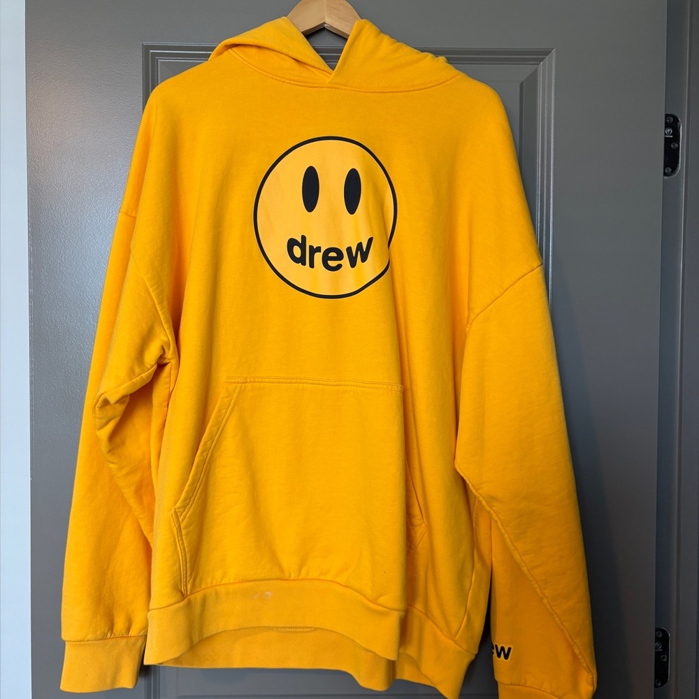 DREW Bright Yellow Hoodie for Men